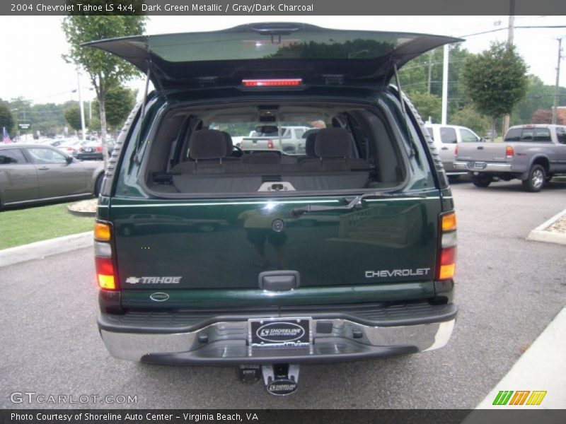 Dark Green Metallic / Gray/Dark Charcoal 2004 Chevrolet Tahoe LS 4x4