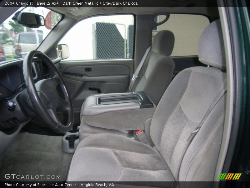 Dark Green Metallic / Gray/Dark Charcoal 2004 Chevrolet Tahoe LS 4x4