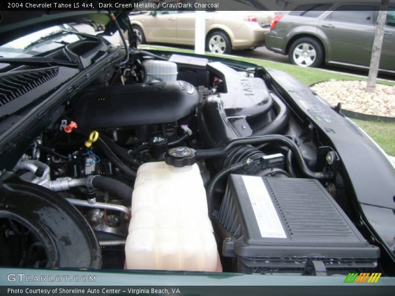 Dark Green Metallic / Gray/Dark Charcoal 2004 Chevrolet Tahoe LS 4x4