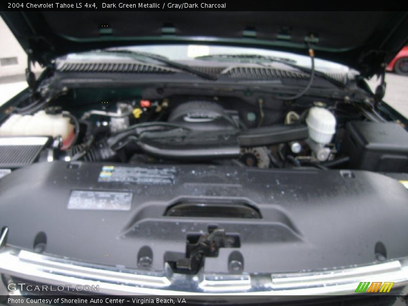 Dark Green Metallic / Gray/Dark Charcoal 2004 Chevrolet Tahoe LS 4x4