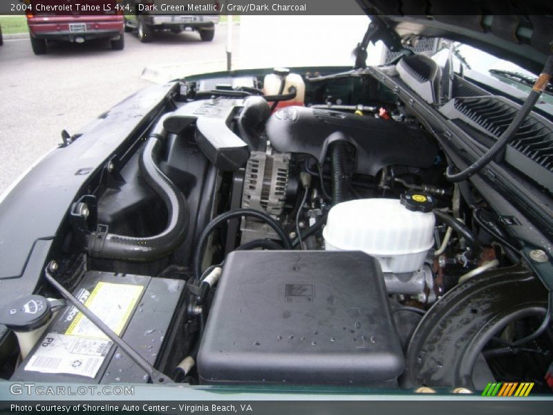 Dark Green Metallic / Gray/Dark Charcoal 2004 Chevrolet Tahoe LS 4x4