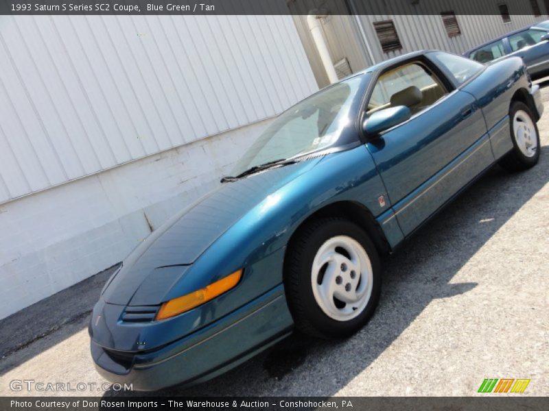 Blue Green / Tan 1993 Saturn S Series SC2 Coupe
