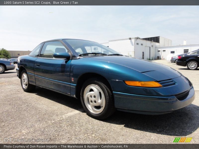 Blue Green / Tan 1993 Saturn S Series SC2 Coupe