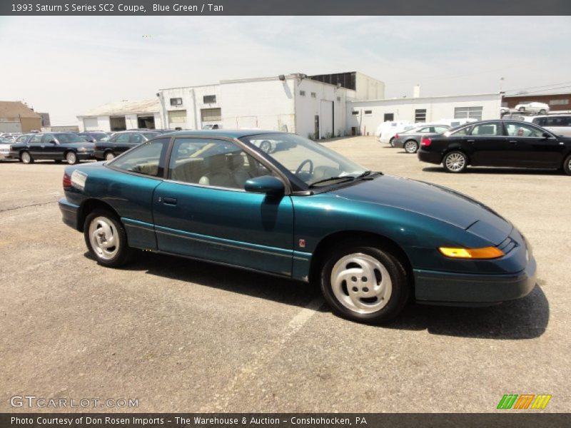 Blue Green / Tan 1993 Saturn S Series SC2 Coupe