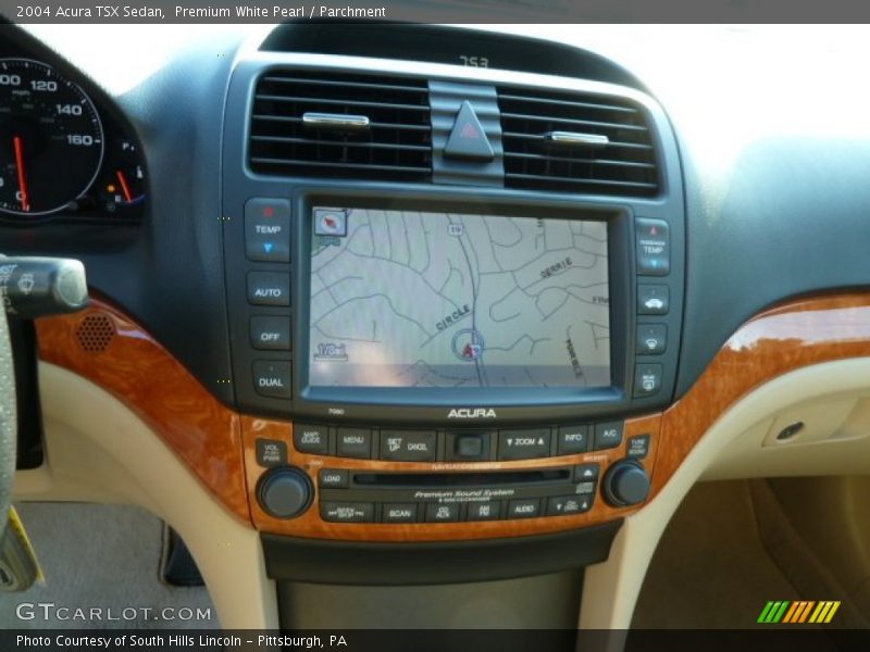 Navigation of 2004 TSX Sedan
