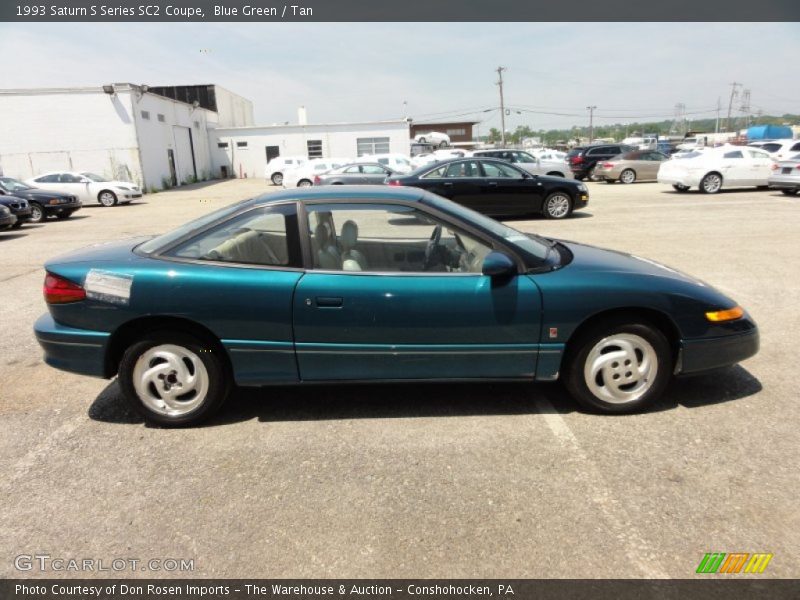 Blue Green / Tan 1993 Saturn S Series SC2 Coupe