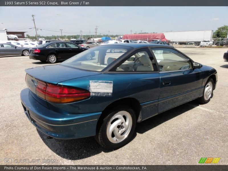 Blue Green / Tan 1993 Saturn S Series SC2 Coupe