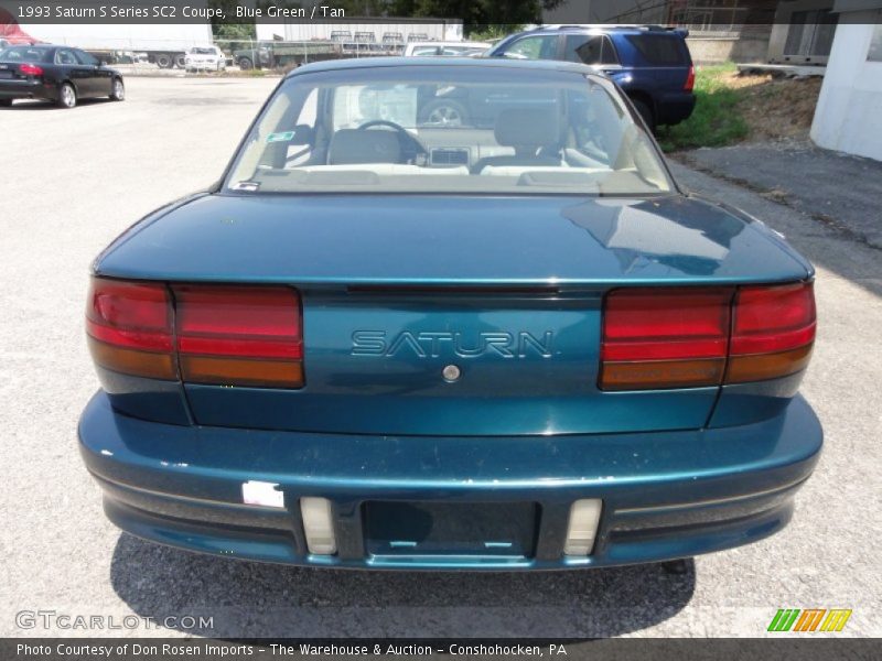 Blue Green / Tan 1993 Saturn S Series SC2 Coupe