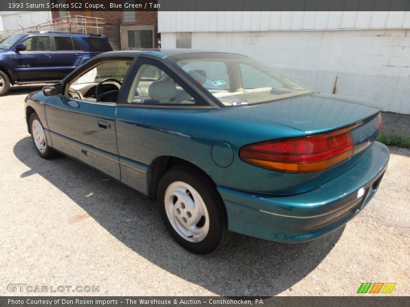 Blue Green / Tan 1993 Saturn S Series SC2 Coupe