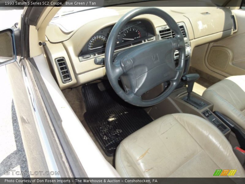 Blue Green / Tan 1993 Saturn S Series SC2 Coupe