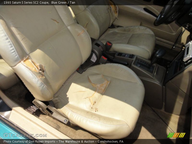 Blue Green / Tan 1993 Saturn S Series SC2 Coupe