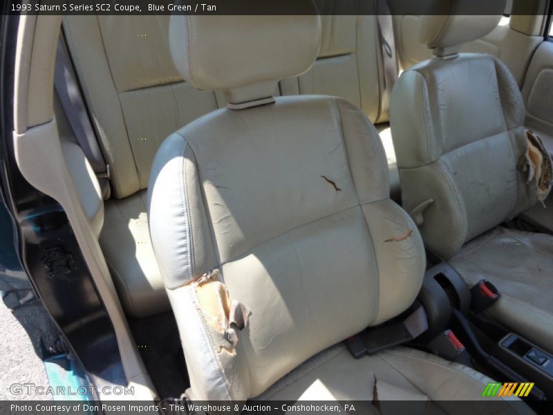 Blue Green / Tan 1993 Saturn S Series SC2 Coupe