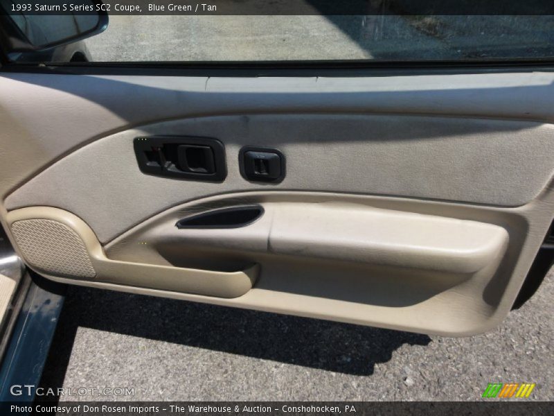 Blue Green / Tan 1993 Saturn S Series SC2 Coupe
