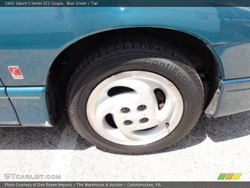 Blue Green / Tan 1993 Saturn S Series SC2 Coupe