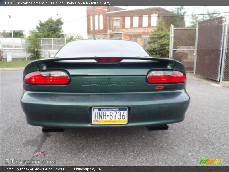 Polo Green Metallic / Gray 1996 Chevrolet Camaro Z28 Coupe