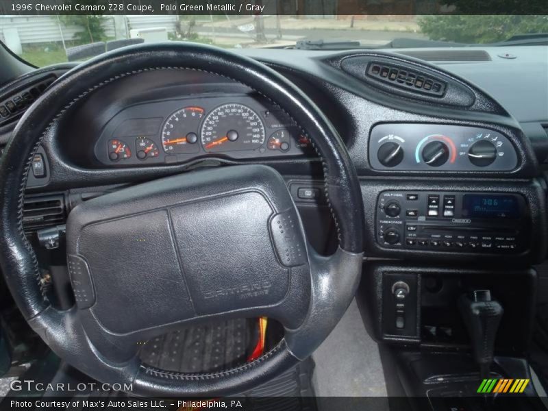 Polo Green Metallic / Gray 1996 Chevrolet Camaro Z28 Coupe
