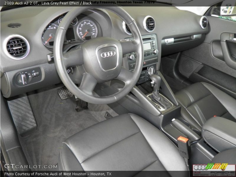 Lava Grey Pearl Effect / Black 2009 Audi A3 2.0T