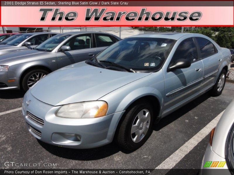 Sterling Blue Satin Glow / Dark Slate Gray 2001 Dodge Stratus ES Sedan