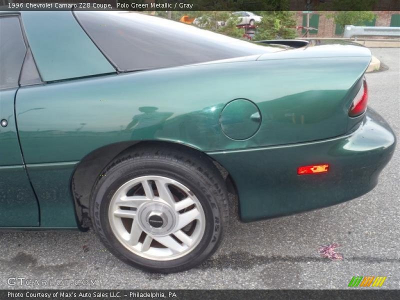 Polo Green Metallic / Gray 1996 Chevrolet Camaro Z28 Coupe
