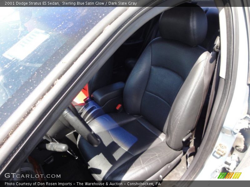 Sterling Blue Satin Glow / Dark Slate Gray 2001 Dodge Stratus ES Sedan