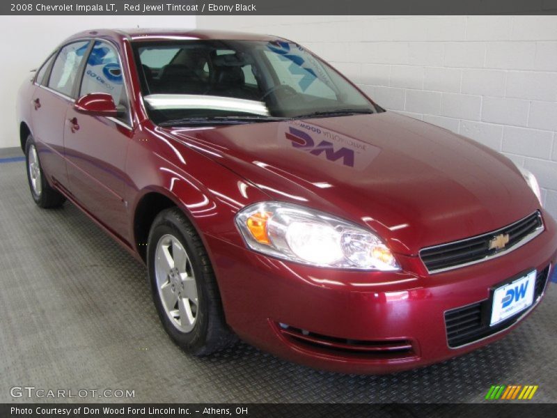 Red Jewel Tintcoat / Ebony Black 2008 Chevrolet Impala LT
