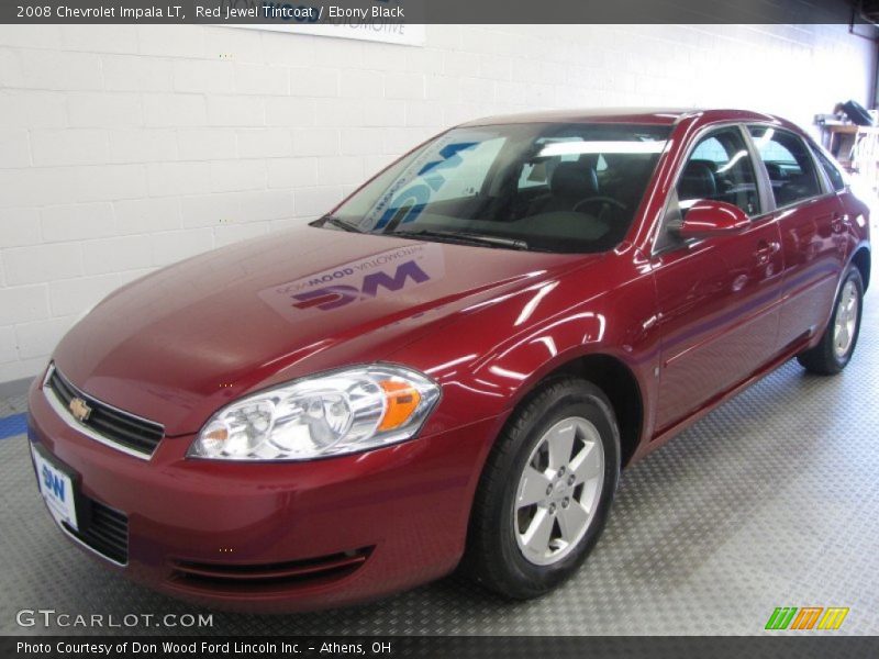 Red Jewel Tintcoat / Ebony Black 2008 Chevrolet Impala LT