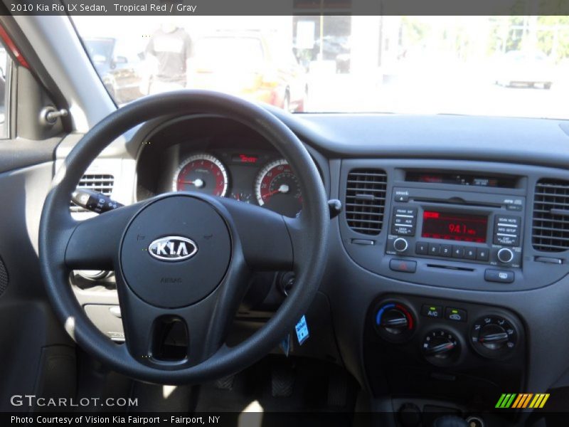 Tropical Red / Gray 2010 Kia Rio LX Sedan