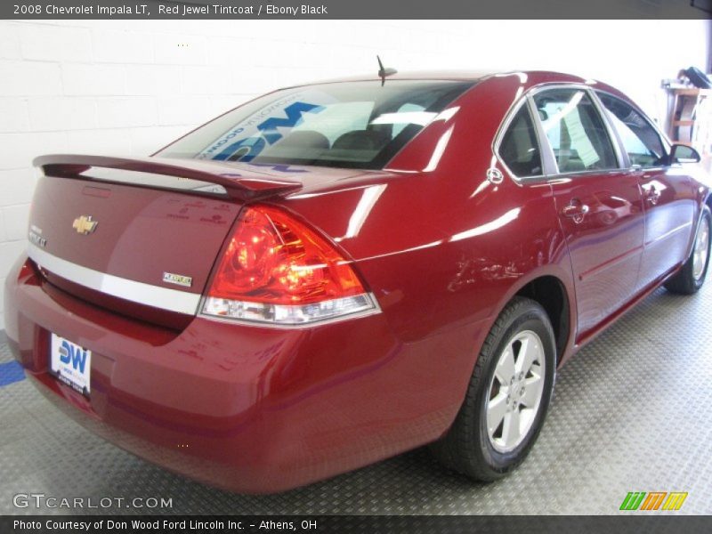 Red Jewel Tintcoat / Ebony Black 2008 Chevrolet Impala LT