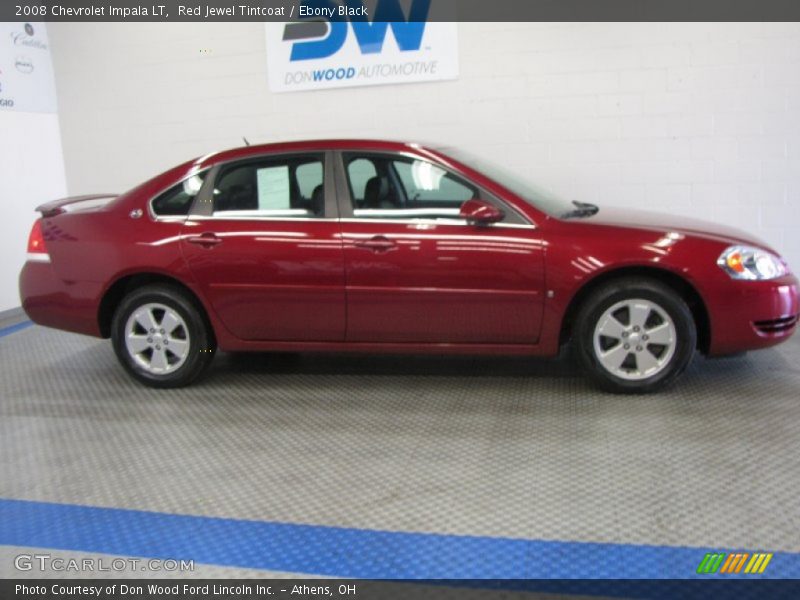 Red Jewel Tintcoat / Ebony Black 2008 Chevrolet Impala LT