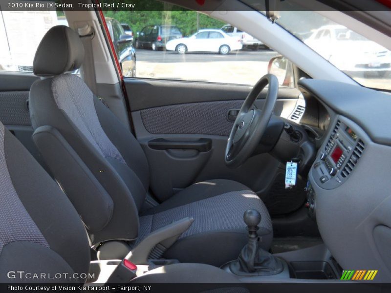 Tropical Red / Gray 2010 Kia Rio LX Sedan