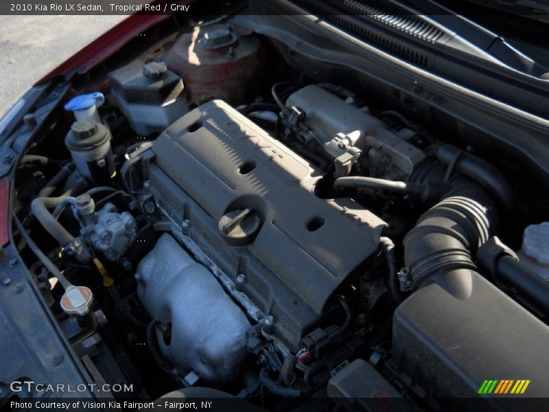 Tropical Red / Gray 2010 Kia Rio LX Sedan