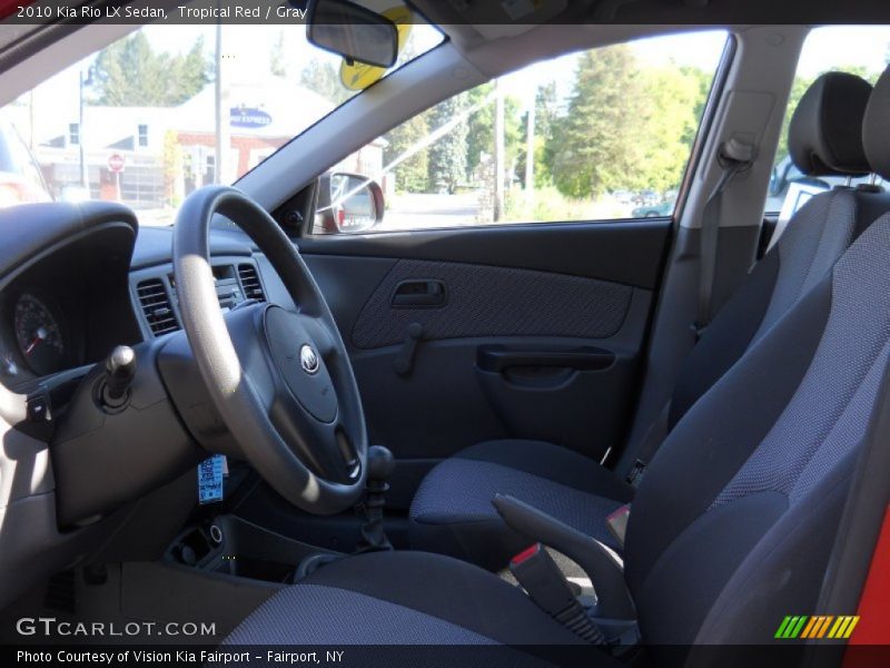 Tropical Red / Gray 2010 Kia Rio LX Sedan