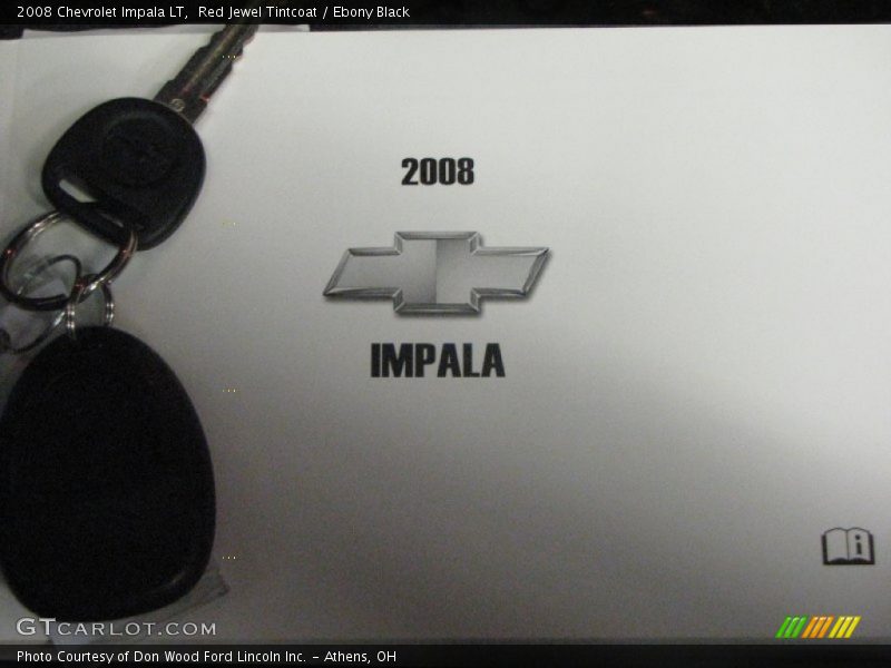 Red Jewel Tintcoat / Ebony Black 2008 Chevrolet Impala LT