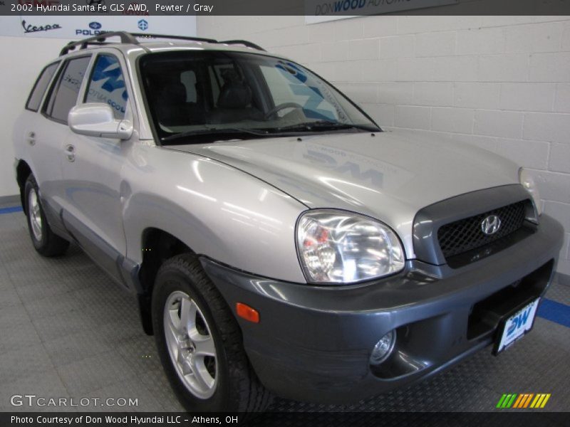 Pewter / Gray 2002 Hyundai Santa Fe GLS AWD