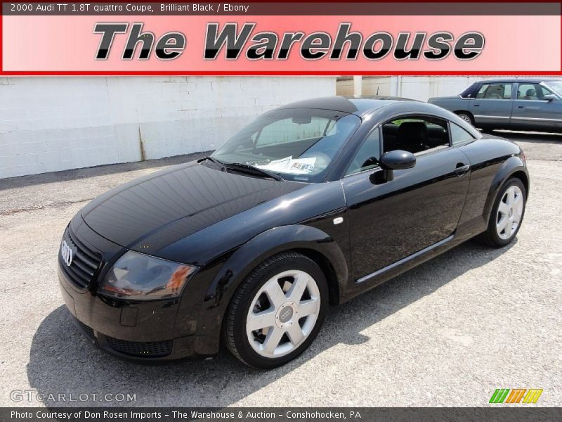 Brilliant Black / Ebony 2000 Audi TT 1.8T quattro Coupe