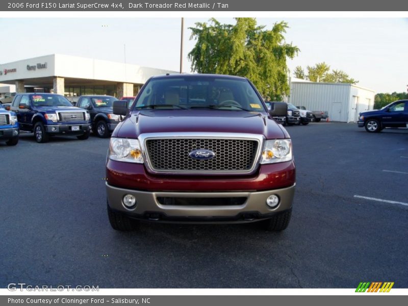 Dark Toreador Red Metallic / Tan 2006 Ford F150 Lariat SuperCrew 4x4