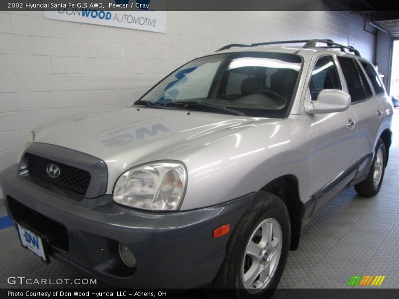 Pewter / Gray 2002 Hyundai Santa Fe GLS AWD