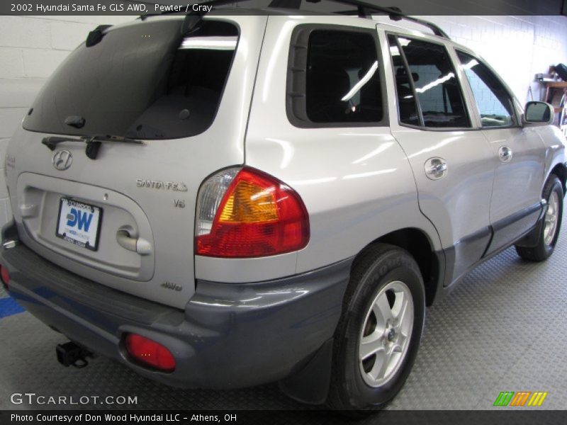 Pewter / Gray 2002 Hyundai Santa Fe GLS AWD