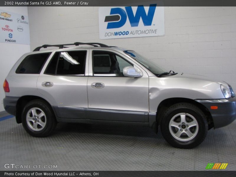 Pewter / Gray 2002 Hyundai Santa Fe GLS AWD