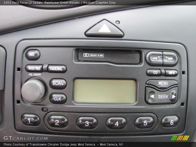 Rainforest Green Metallic / Medium Graphite Grey 2001 Ford Focus LX Sedan