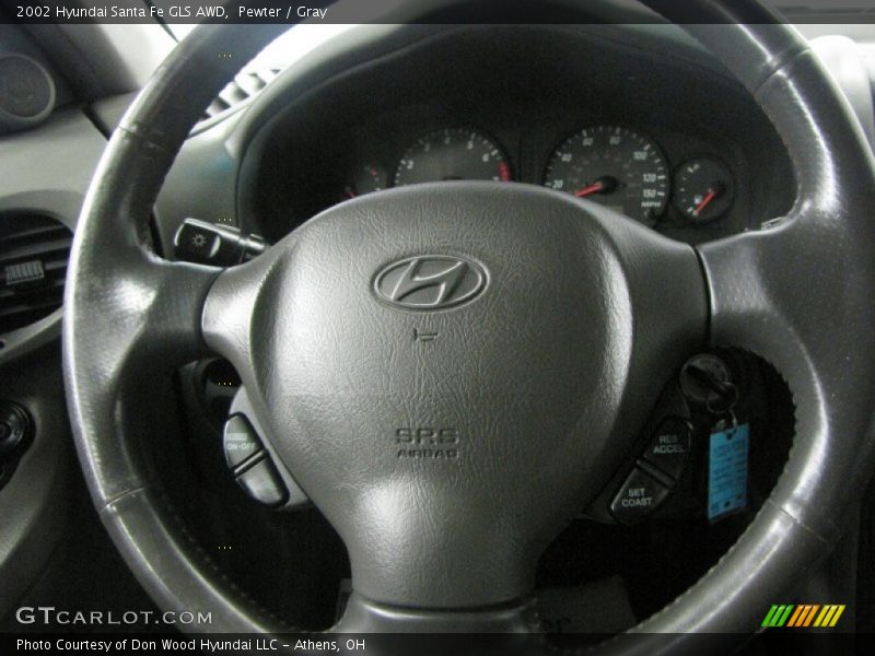 Pewter / Gray 2002 Hyundai Santa Fe GLS AWD