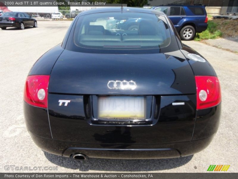 Brilliant Black / Ebony 2000 Audi TT 1.8T quattro Coupe