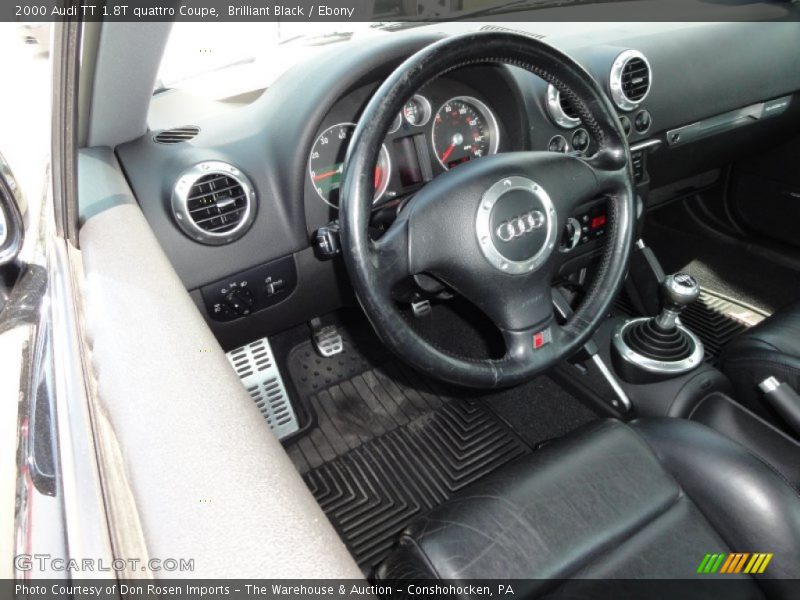 Brilliant Black / Ebony 2000 Audi TT 1.8T quattro Coupe