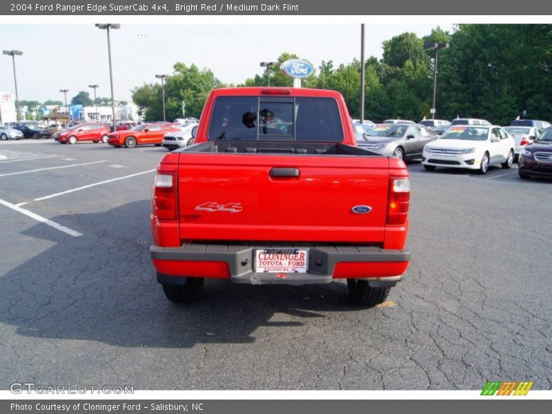 Bright Red / Medium Dark Flint 2004 Ford Ranger Edge SuperCab 4x4