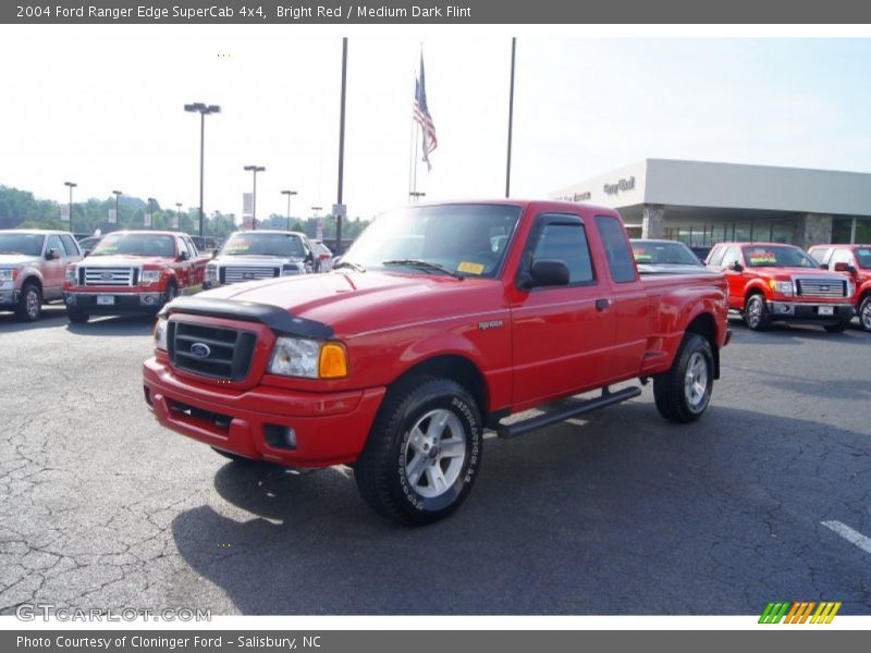 Bright Red / Medium Dark Flint 2004 Ford Ranger Edge SuperCab 4x4
