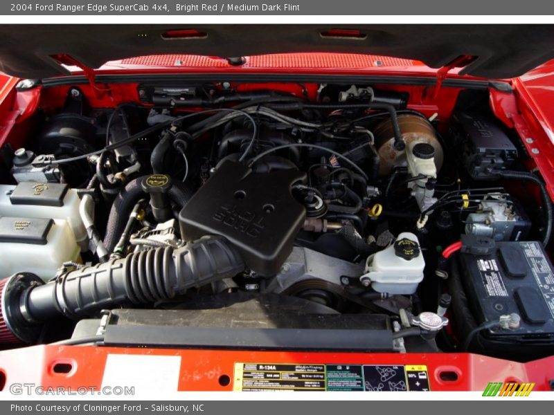 Bright Red / Medium Dark Flint 2004 Ford Ranger Edge SuperCab 4x4