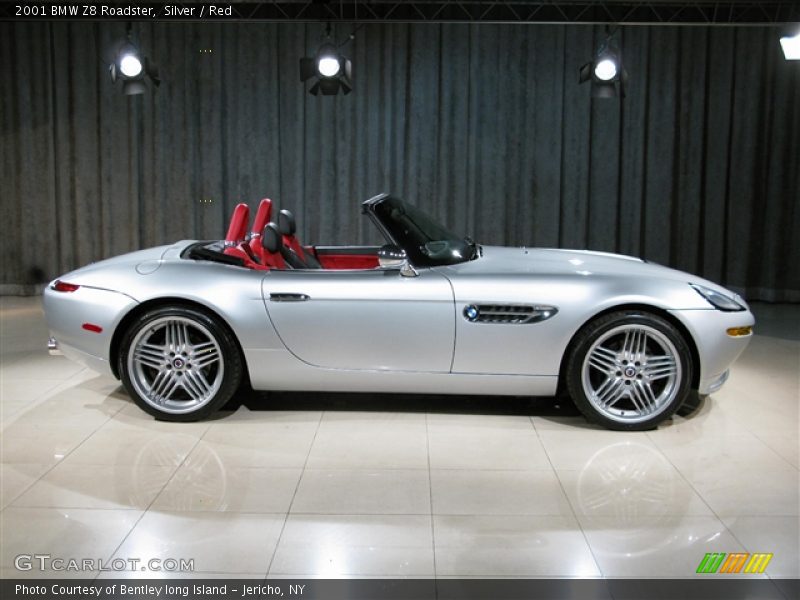 Silver / Red 2001 BMW Z8 Roadster