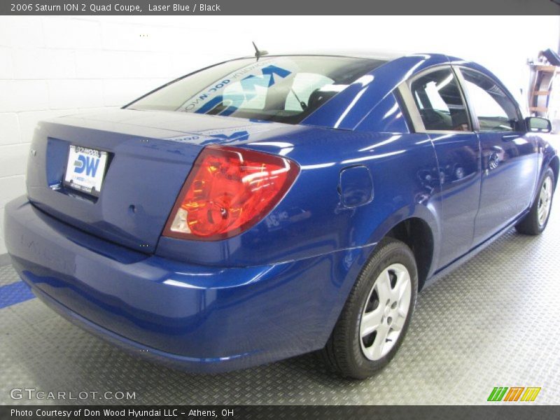 Laser Blue / Black 2006 Saturn ION 2 Quad Coupe