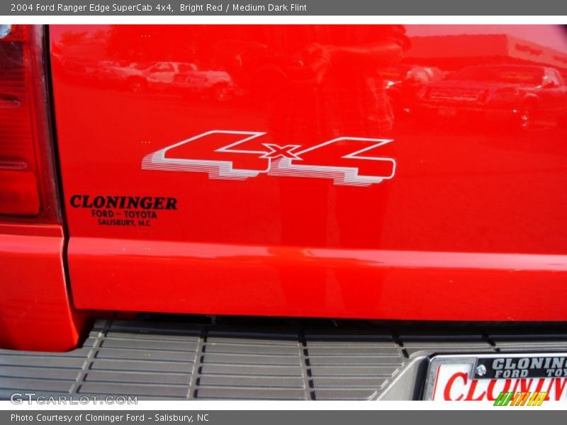 Bright Red / Medium Dark Flint 2004 Ford Ranger Edge SuperCab 4x4