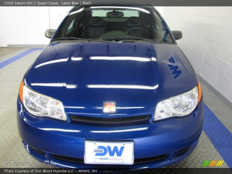 Laser Blue / Black 2006 Saturn ION 2 Quad Coupe